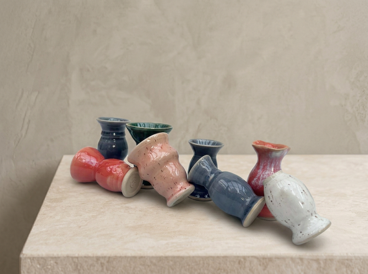 Soliflore Bleu ceramic home